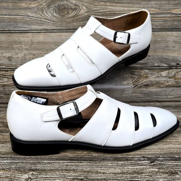 Stacy Adams Other - Stacy Adams Calderon White Leather City Sandal Men's Size 11 New w/Box
